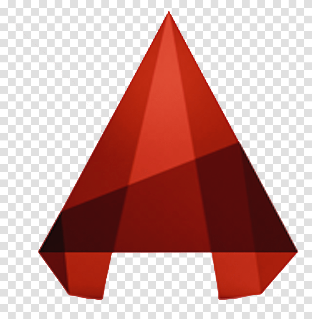 Cad Vector Autocad Logo, Triangle, Cone Transparent Png