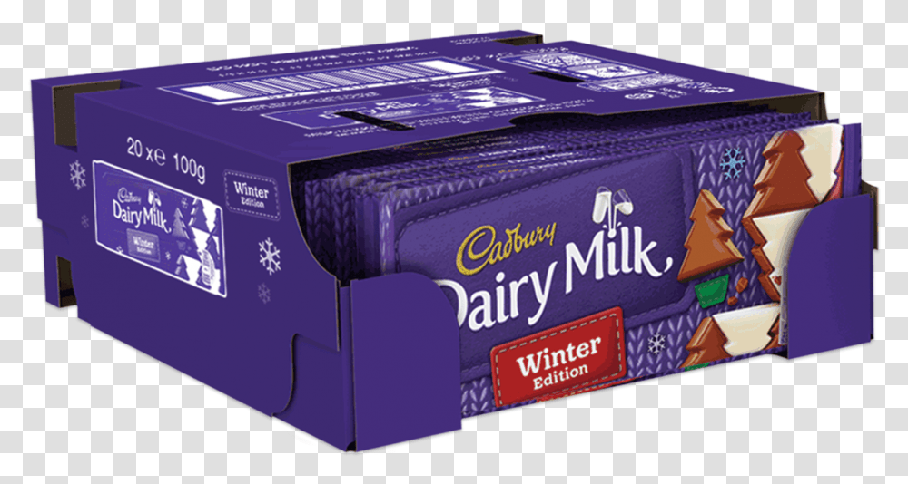 Cadbury Dairy Milk, Box, Label, Tabletop Transparent Png