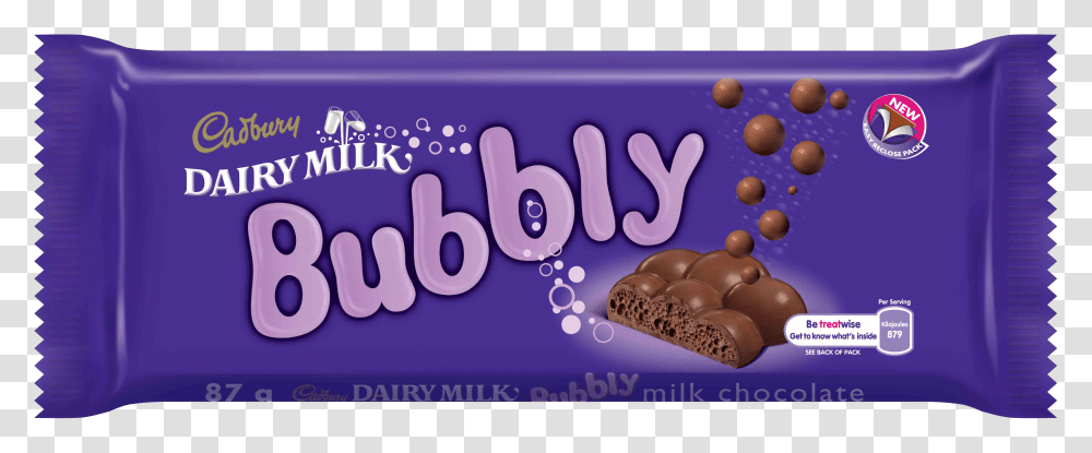 Cadbury Dairy Milk Bubbly Cadbury Bubbly Chocolate Bar, Dessert, Food, Cream, Sweets Transparent Png