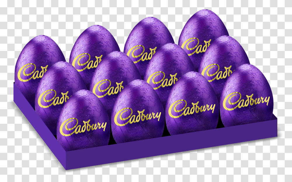 Cadbury Dairy Milk Easter Egg Box Of, Food, Plant, Purple, Sweets Transparent Png