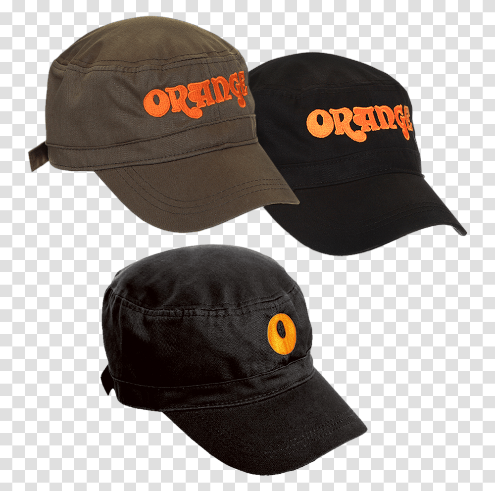 Cadet Hat - Orange Amps For Baseball, Clothing, Apparel, Baseball Cap, Person Transparent Png