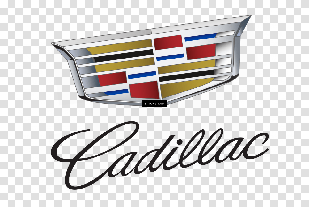 Cadillac Logo Black And White Image Black And White Cadillac Logo Vector, Accessories, Meal, Bag, Furniture Transparent Png
