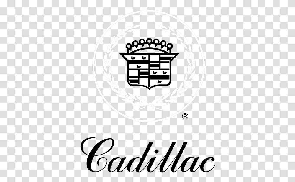Cadillac Logo Images Black And White Cadillac Logo, Emblem, Symbol, Text Transparent Png
