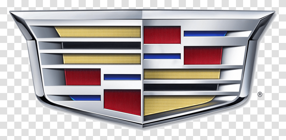Cadillac Logo Meaning And History New Cadillac Symbol, Furniture, Grille, Shelf, Word Transparent Png