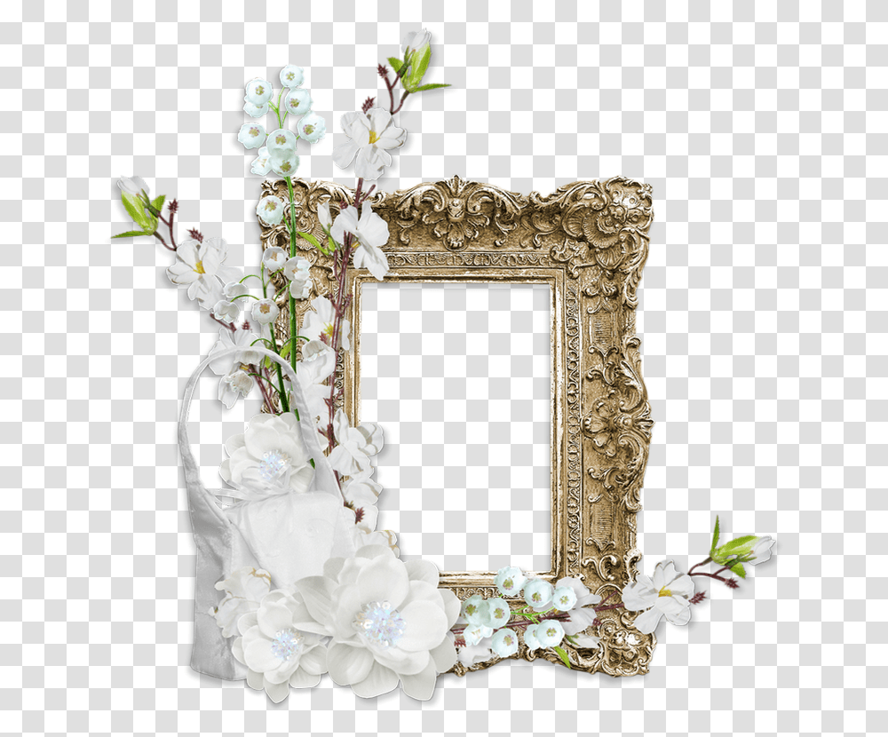 Cadre Cluster Picture Frame, Wedding Cake, Plant, Mirror Transparent Png