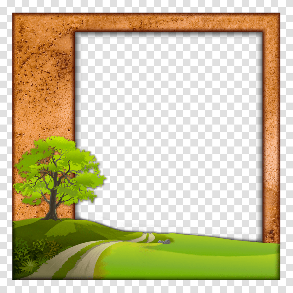 Cadre Nature, Plant, Tree, Painting Transparent Png
