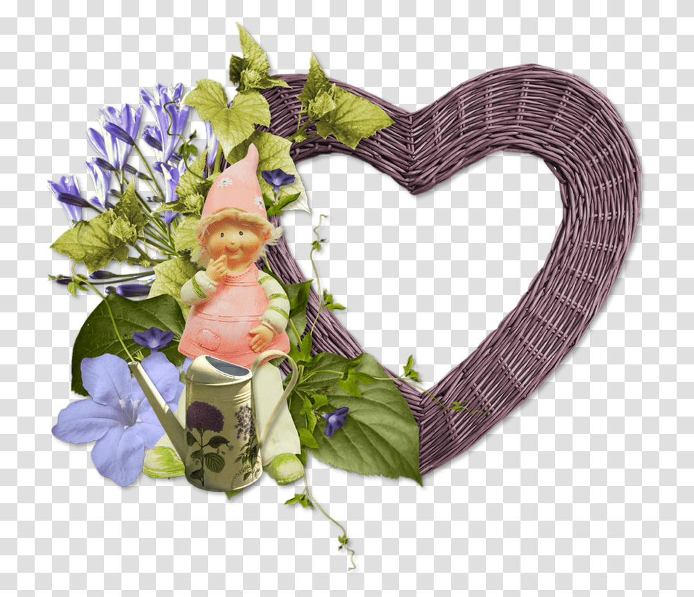 Cadre Photos Coeur Heart, Plant, Flower, Blossom, Flower Arrangement Transparent Png