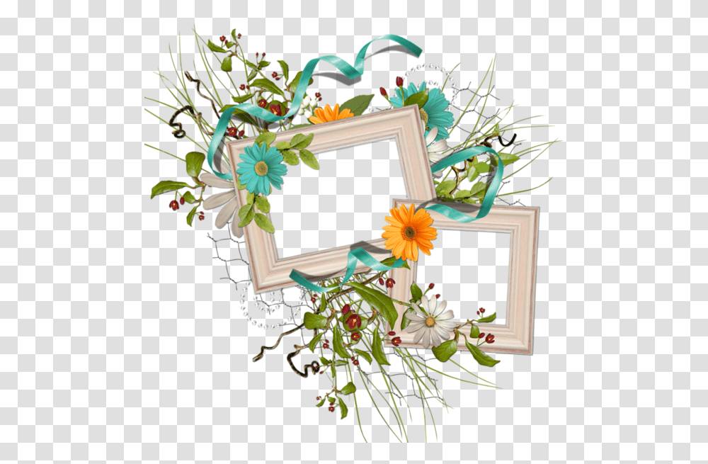 Cadre Picture Frame, Floral Design, Pattern Transparent Png