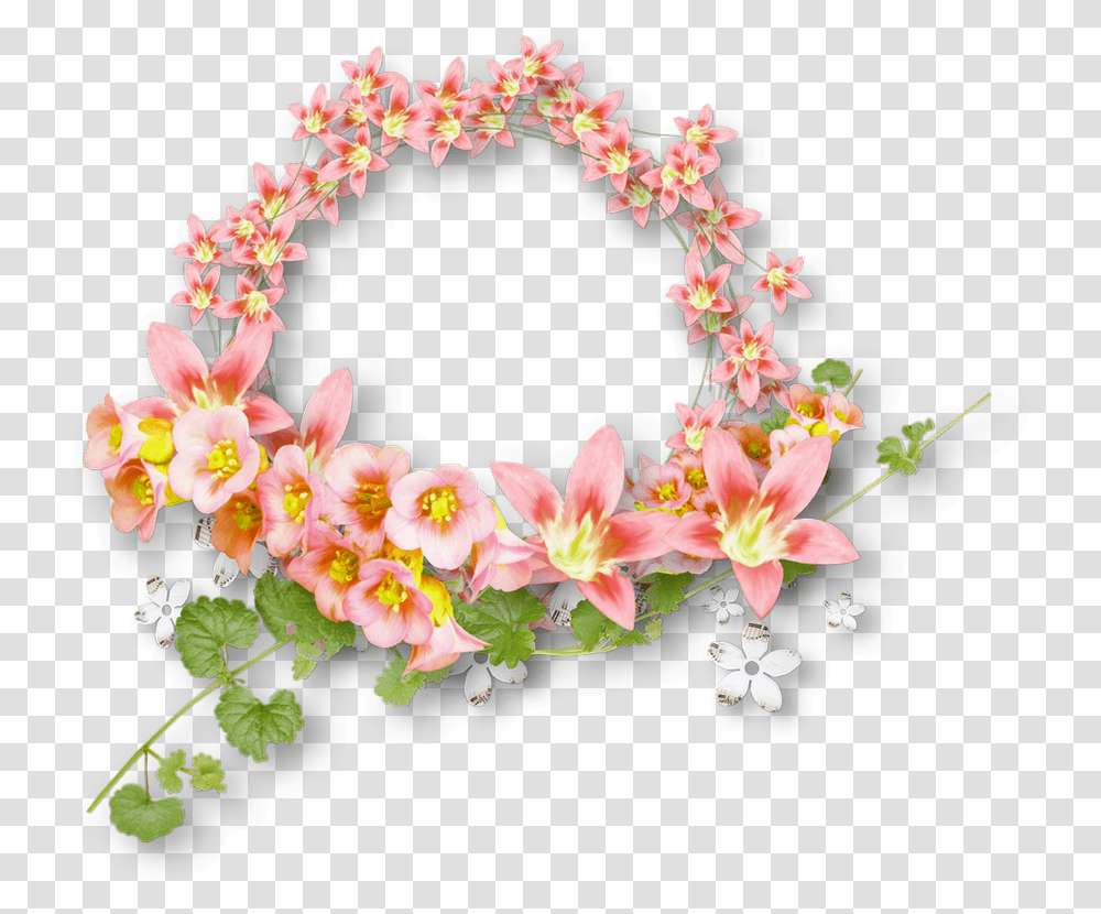 Cadre Printemps Pques Cluster Kartun Bunga Untuk Bingkai, Plant, Floral Design, Pattern Transparent Png
