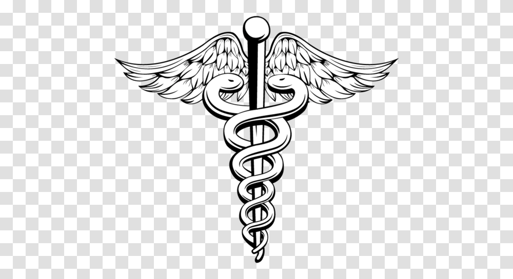 Caduceus Clipart, Emblem, Cross, Weapon Transparent Png