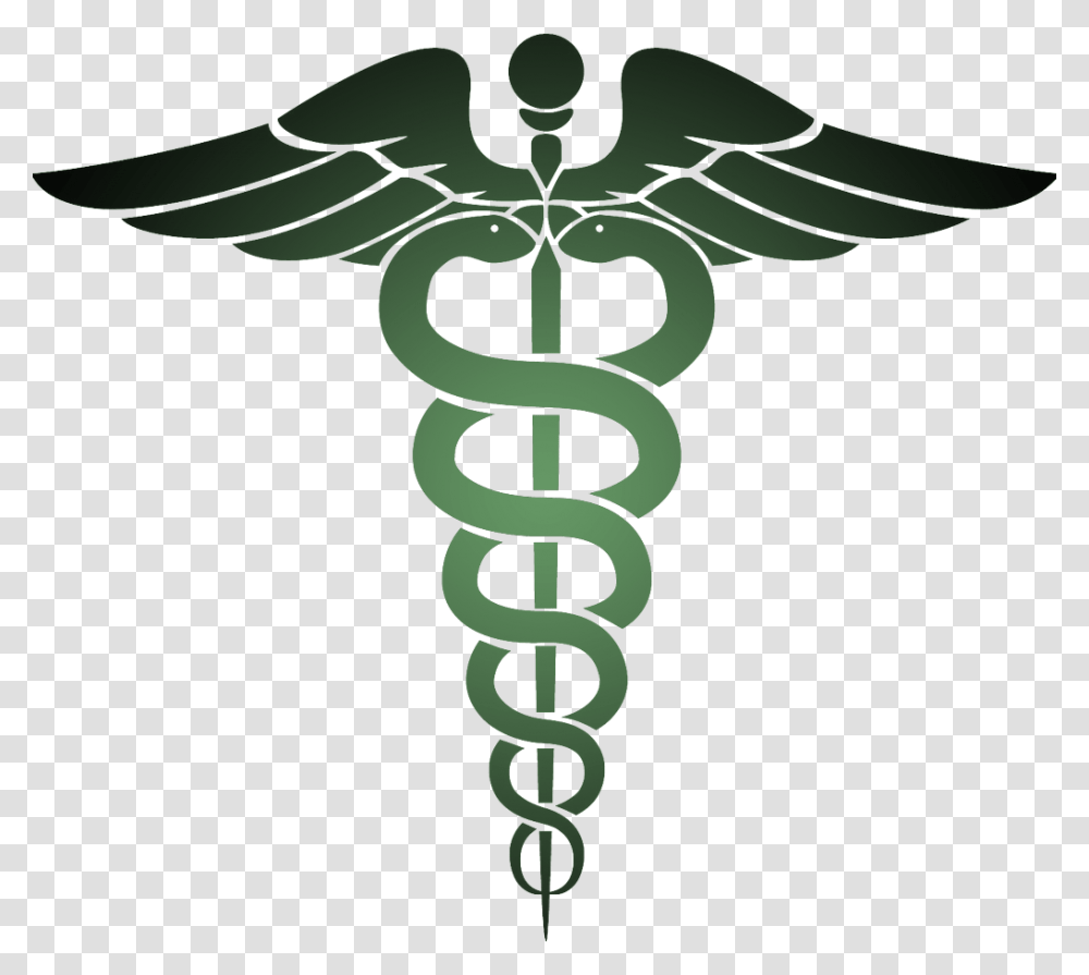 Caduceus Green, Emblem, Cross, Logo Transparent Png