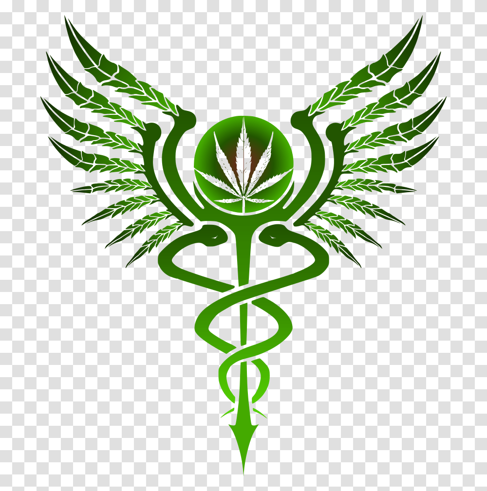 Caduceus Medical Marijuana Medical Marijuana Background, Emblem, Symbol, Logo, Trademark Transparent Png