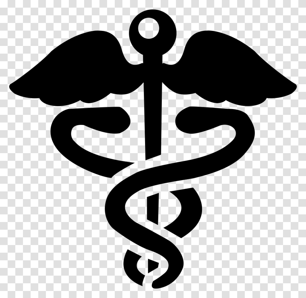 Caduceus Red Medical Symbol, Stencil, Silhouette, Emblem, Logo Transparent Png