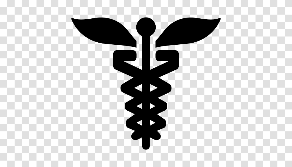 Caduceus, Emblem, Cross, Stencil Transparent Png