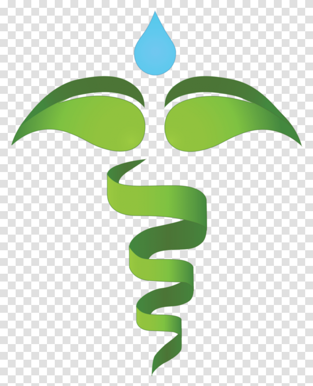 Caduceus Vector Green Medical Symbol, Spiral, Building, Logo, Trademark Transparent Png