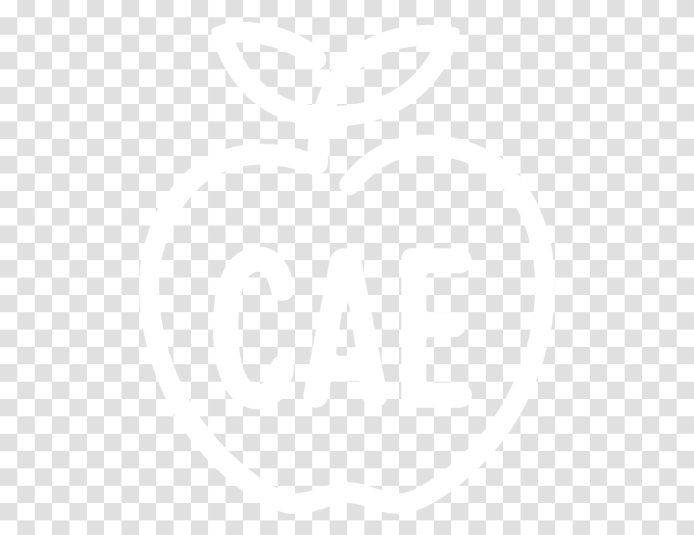 Cae Apple White Small Emblem, Stencil, Logo, Trademark Transparent Png