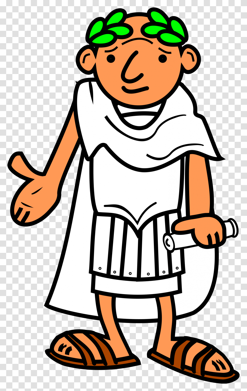 Caesar Emperor History Man Person Roman Sandals Romans Clipart, Stencil Transparent Png