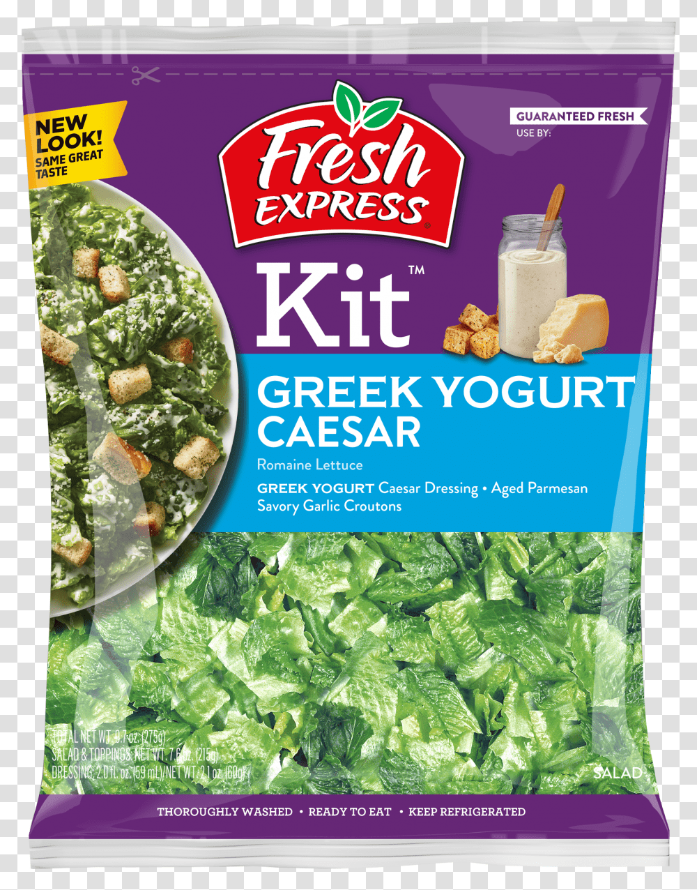 Caesar Salad Kit With Greek Yogurt Dressing Fresh Express Chopped Caesar Salad Kit Transparent Png
