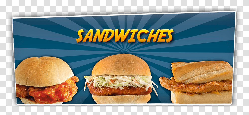 Caesar Sandwich Cheeseburger, Food, Advertisement, Lunch Transparent Png
