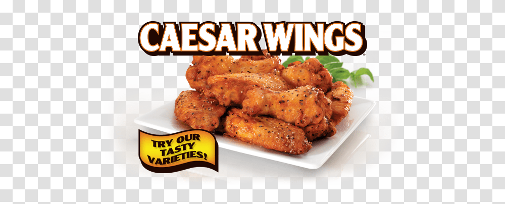 Caesar Wings, Fried Chicken, Food, Nuggets, Dish Transparent Png