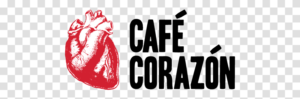 Caf Corazn Cafe Corazon Logo, Text, Food, Ketchup, Alphabet Transparent Png