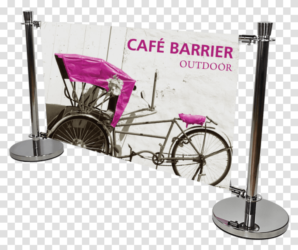 Cafe Barrier Indooroutdoor Banner Stand System Right Indoor Barrier, Bicycle, Vehicle, Transportation, Bike Transparent Png