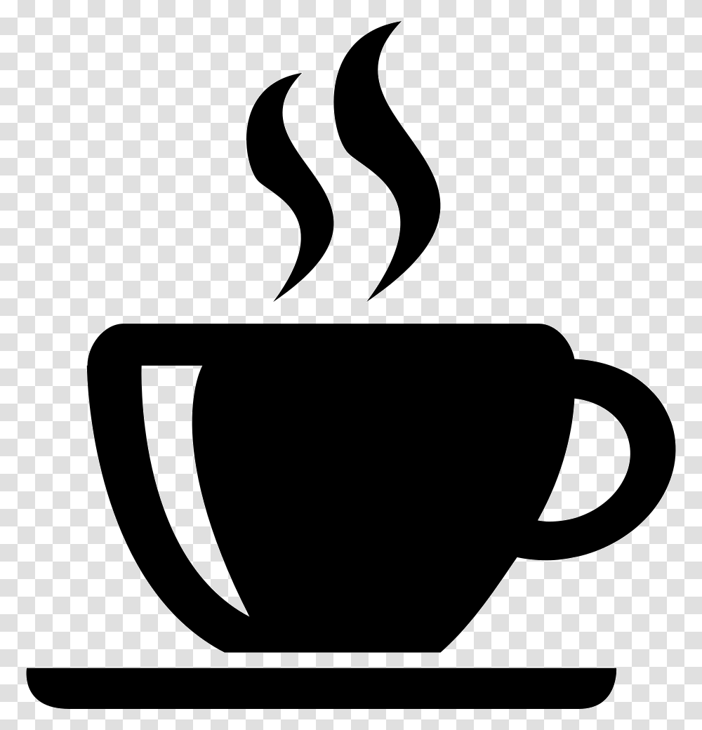 Cafe Coffee Cup Tea Caf Icon, Espresso, Beverage, Drink, Stencil Transparent Png