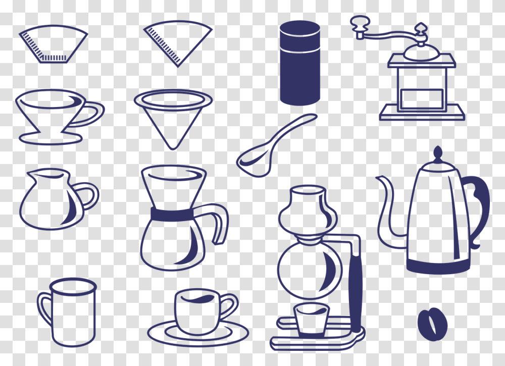 Cafe Coffee Icon Dripper Mill Coffee Siphon Alat Alat Kopi Animasi, Coffee Cup, Plot, Rug Transparent Png