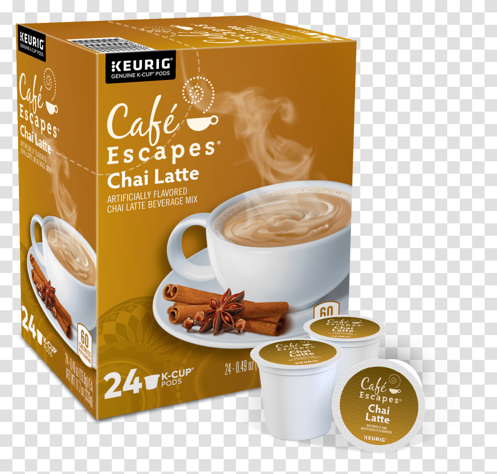 Cafe Escapes Cafe Caramel, Coffee Cup, Latte, Beverage, Pottery Transparent Png