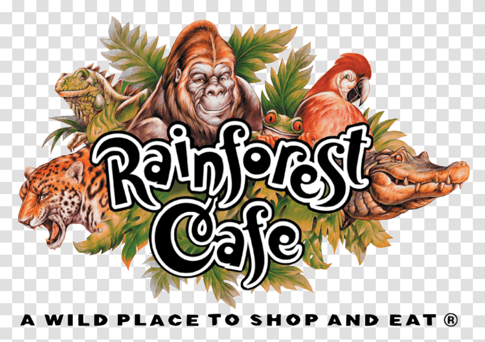 Cafe Rainforest Cafe London Logo, Animal Transparent Png