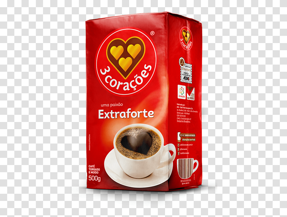 Cafe Tres Coracoes, Coffee Cup, Pottery, Beverage, Drink Transparent Png