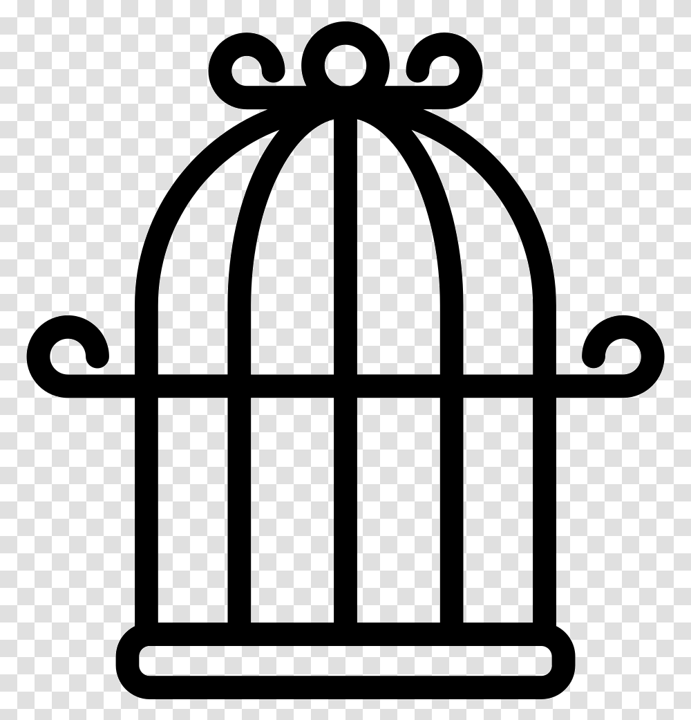 Cage Bird Image, Stencil, Prison, Silhouette Transparent Png