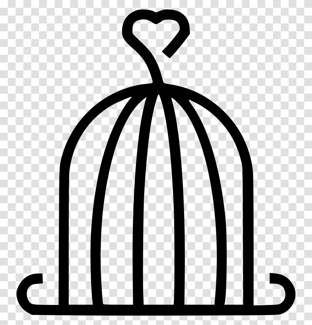 Cage Bird Trappet Icon Free Download, Stencil, Silhouette, Lamp Transparent Png