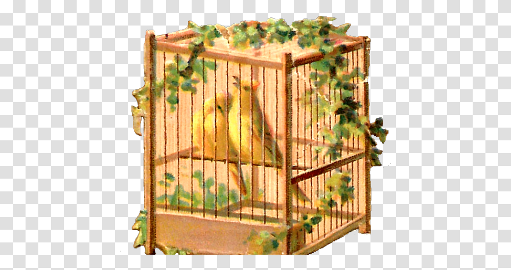 Cage Clipart Yellow Bird Cage Cartoon Jingfm Clip Art, Gate, Furniture, Plant, Potted Plant Transparent Png