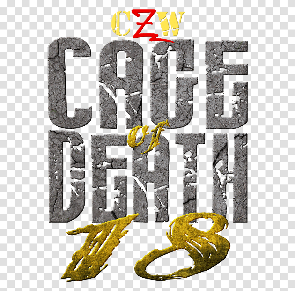 Cage Of Death Czw Cage Of Death Logo, Alphabet, Plant, Word Transparent Png