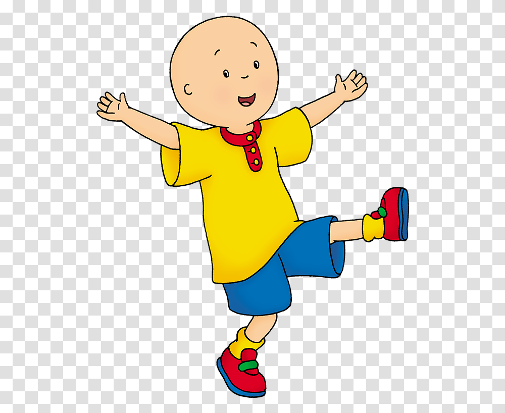 Caillou Cartoon, Person, People, Boy, Hand Transparent Png