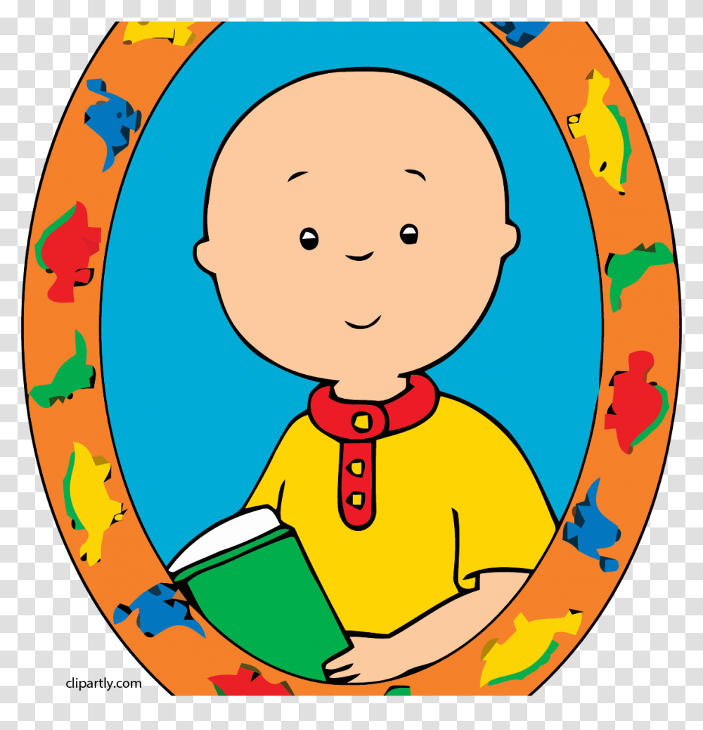 Caillou Half Border Clipart Picture, Rattle, Number Transparent Png