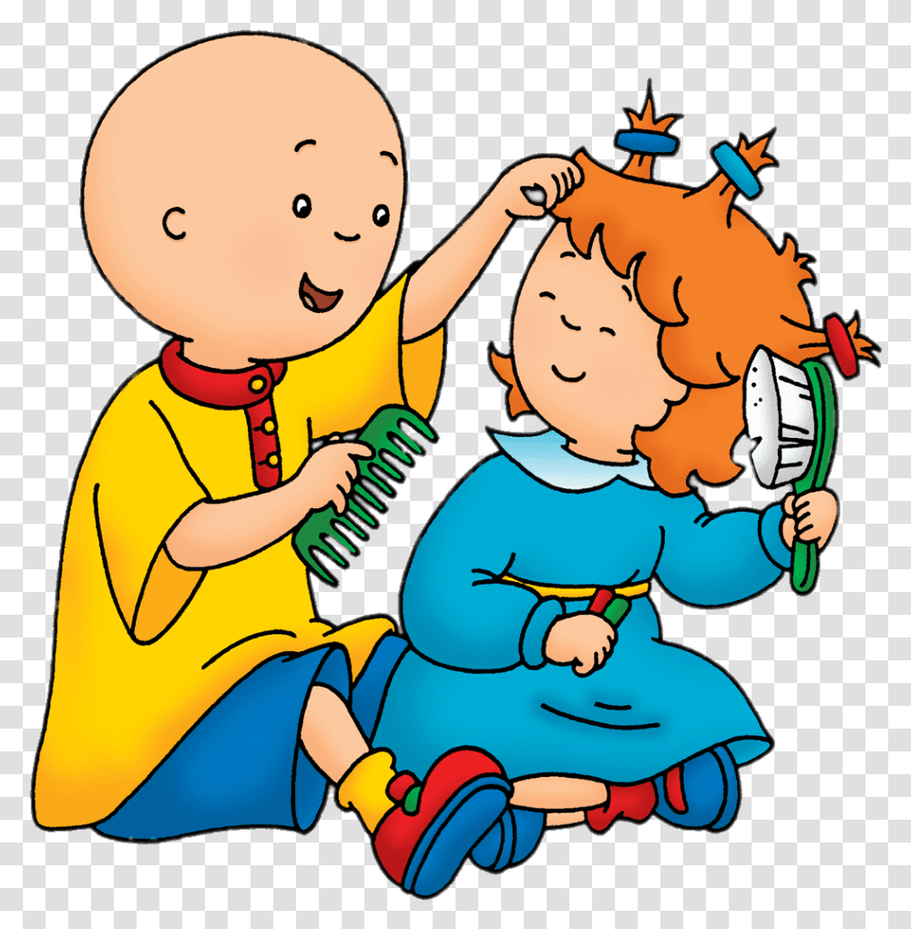 Caillou Hand Soap 10 Fl Oz Download Caillou And His Sister, Person, Human, People, Girl Transparent Png