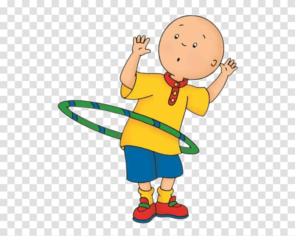 Caillou Playing With The Hula Hoop, Toy, Person, Human Transparent Png