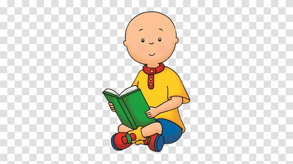 Caillou Reading A Book, Toy, Chef Transparent Png