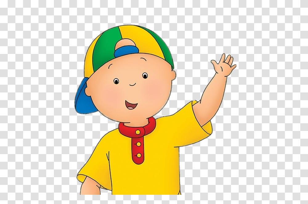 Caillou Waving, Apparel, Finger, Elf Transparent Png