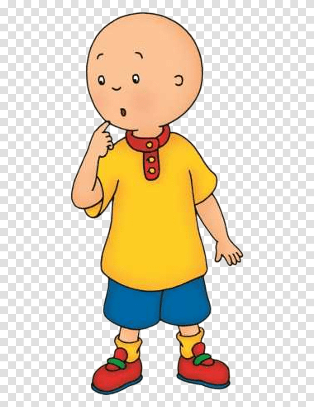 Caillou Yo Image With No Background Caillou, Person, Clothing, Female, Toy Transparent Png