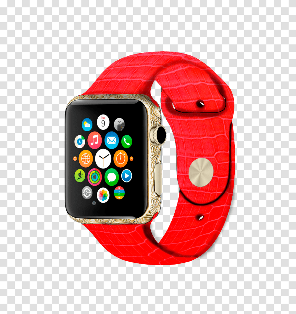 Caimania Apple Watch Platinum Handicraft, Wristwatch, Digital Watch, Mobile Phone, Electronics Transparent Png