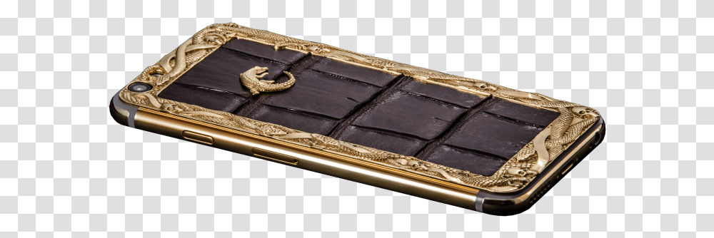 Caimania Ouroboros Gold Iphone 6 Crocodile Leather Feature Phone, Treasure, Bronze Transparent Png