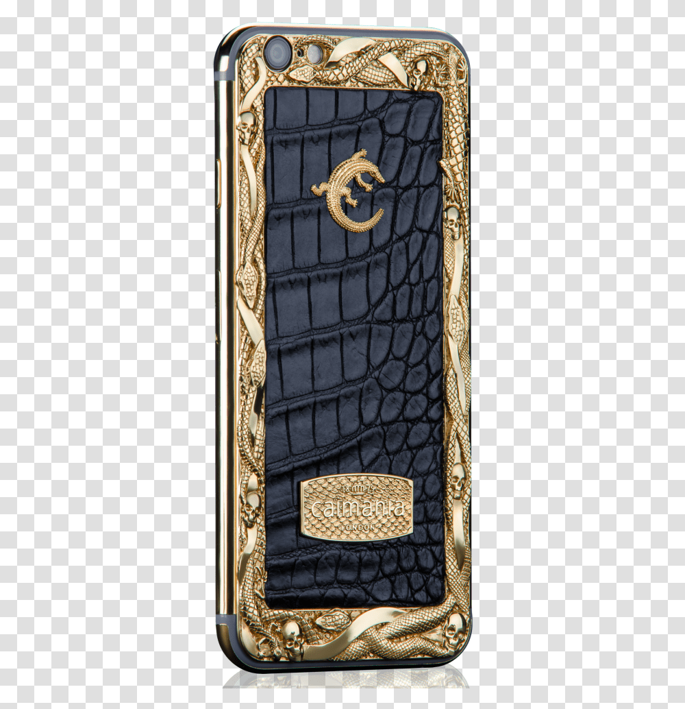 Caimania Ouroboros Gold Iphone 6 Crocodile Leather Mobile Phone, Clothing, Rug, Purse, Accessories Transparent Png