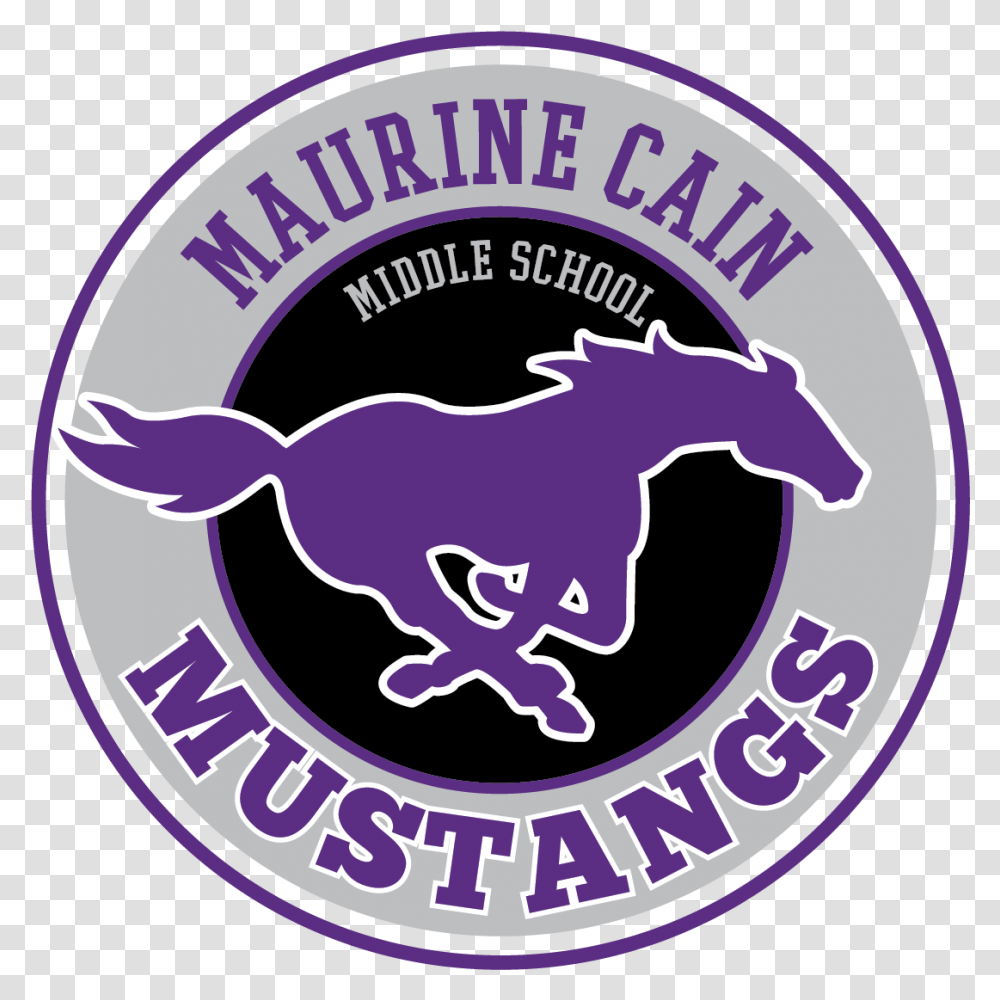 Cain Middle School Homepage Stallion, Logo, Symbol, Trademark, Label Transparent Png