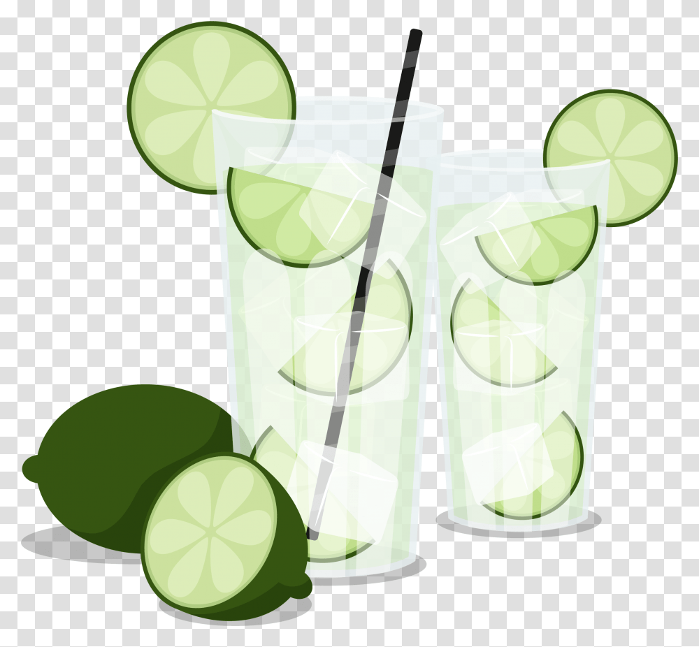 Caipirinha Cocktail Juice Lime Rebujito, Citrus Fruit, Plant, Food, Alcohol Transparent Png