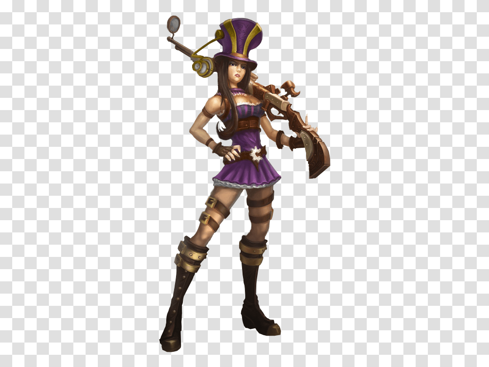 Caitlyn League Of Legends Cosplay League Of Legends Caitlyn, Costume, Person, Human, Figurine Transparent Png