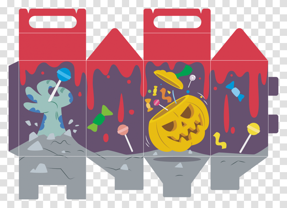 Caixa H Templates Halloween Box Cut, Poster, Advertisement Transparent Png