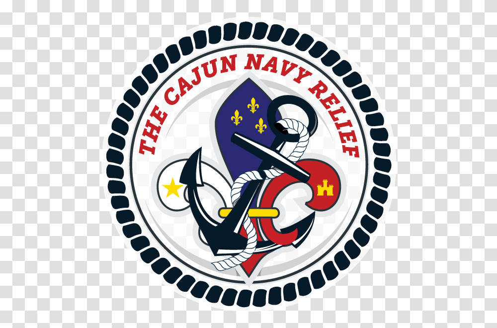 Cajun Navy Relief Harvey Rescues Cajun Navy, Emblem, Hook, Anchor Transparent Png